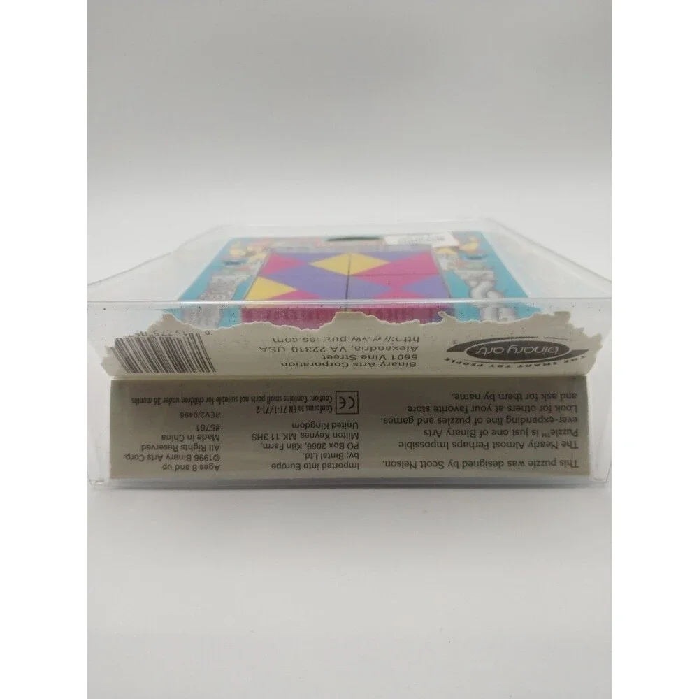 Nearly Impossible Puzzle Four Cube Multicolor Plastic Puzzle Game Brain Teaser